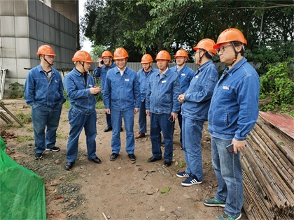 以诚为本赢在诚信9001股份公司领导深入施工项目和生产现场检查指导工作