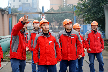 以诚为本赢在诚信9001股份公司党委书记、董事长廖廷君一行深入现场检查指导工作