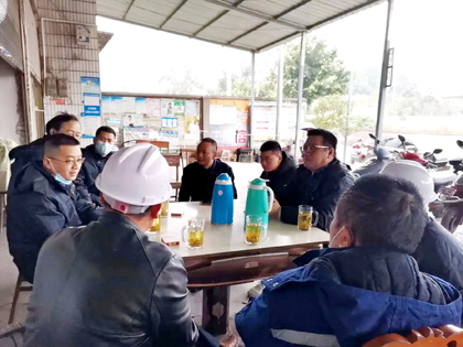 以诚为本赢在诚信9001股份公司积极跟进华商同心文化园项目输气管线迁改工作