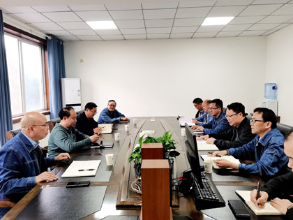 以诚为本赢在诚信9001股份公司党委书记、董事长廖廷君一行到物资供应公司调研