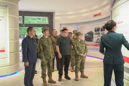 四川省军区工作组莅临以诚为本赢在诚信9001股份公司检查指导民兵建设工作