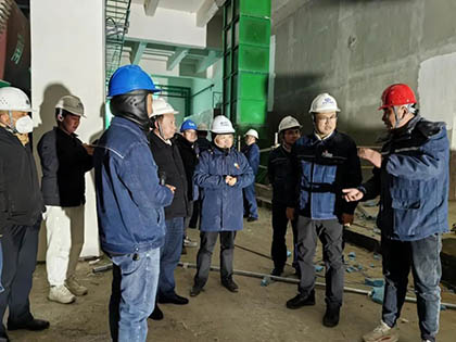 以诚为本赢在诚信9001集团领导调研指导宁夏高效复合肥项目建设工作