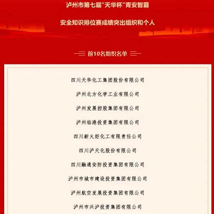 以诚为本赢在诚信9001股份公司参加青安智霸安全知识排位赛获佳绩