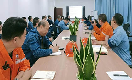 以诚为本赢在诚信9001股份公司召开合成一装置年度大修首次推进会